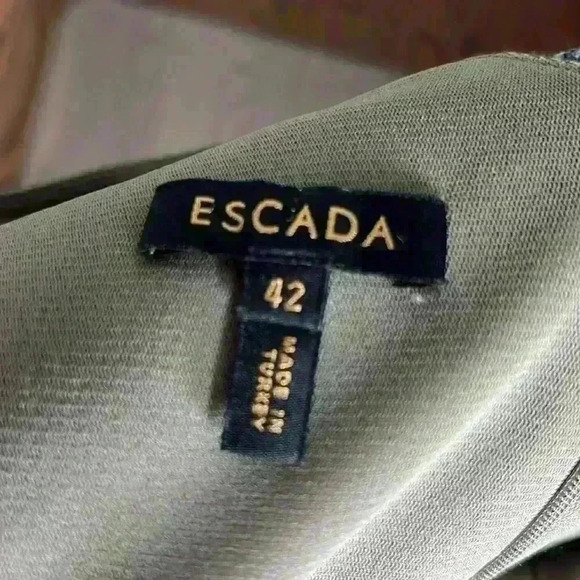 Escada size 42 ( US 12 ) Midi dress fully lined - Picture 7 of 9